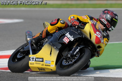 2009-05-10 Monza 0423 Superstock 1000 - Warm Up - Dominic Lammert - Suzuki GSX-R 1000 K9